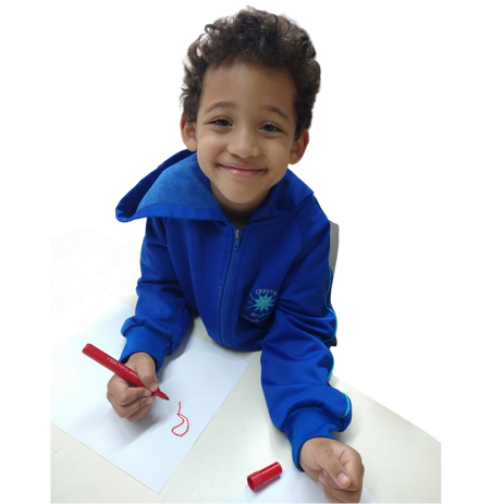 escola crystal site menino desenhando lapis